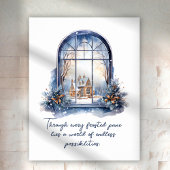 Poster Personnalisé Blanc Neige nordique hiver Inspiratio