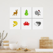 Poster Personnalisé Búu Cua Cá Cọ p Vietnamien Dice Jeu M (Cuisine)