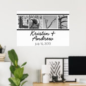 Poster personnalisé Cadeau Mariage unique (Bureau à domicile)