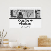 Poster personnalisé Cadeau Mariage unique (Cuisine)