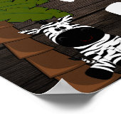 Poster Personnalisé Chambre pour enfant Cute Zebra (Coin)