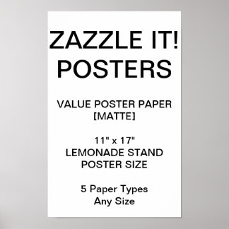 Poster personnalisé de 11 po x 17 po