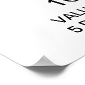 Poster personnalisé de 16 po x 12 po (Coin)