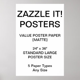 Poster personnalisé de 24 po x 36 po sur mesure