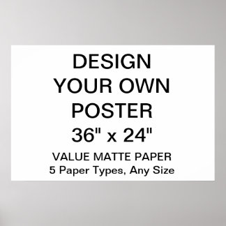 Poster personnalisé de 36 po x 24 po
