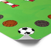 Poster personnalisé de football de garçon (Coin)