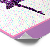 Poster personnalisé de la danseuse Faux Sparkle (Coin)