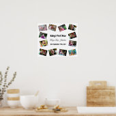 Poster personnalisé de la première année du bébé (Cuisine)