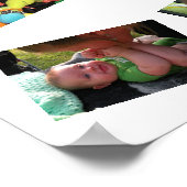 Poster personnalisé de la première année du bébé (Coin)