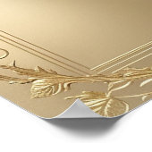 Poster personnalisé de l'Arrière - plan Ornate or (Coin)