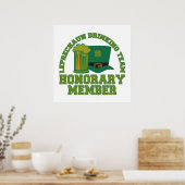 Poster personnalisé de l'équipe de boisson Leprech (Cuisine)