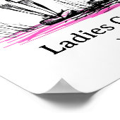 Poster personnalisé de l'équipe de golf Ladies (Coin)