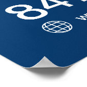 Poster personnalisé de location de yacht (Coin)