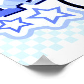 Poster personnalisé de marque. "16 x 12" (Coin)