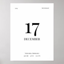 Poster personnalisé de naissance de bébé - Design 