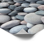 Poster personnalisé de plage de galets (Coin)