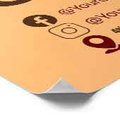 Poster personnalisé des services de boulangerie (Coin)