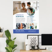 Poster personnalisé des services de chiropraticien (Bureau à domicile)