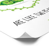 Poster Personnalisé "Deux pois dans une poitrine" 2 coupl (Coin)