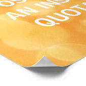 Poster personnalisé, devis personnalisé, Orange bo (Coin)