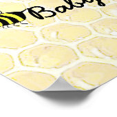 Poster personnalisé du Baby shower Bumblebee (Coin)