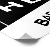 Poster personnalisé du Carte photo de baseball (Coin)