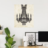 Poster personnalisé du lustre (Bureau à domicile)