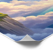 Poster personnalisé du mur de cascade en cascade (Coin)