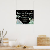 Poster personnalisé du premier jour de l'école 202 (Cuisine)