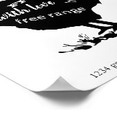 Poster personnalisé ⎢ élevage de poulets (Coin)