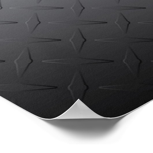 Poster personnalisé en acier Diamondplate Man Cave (Coin)