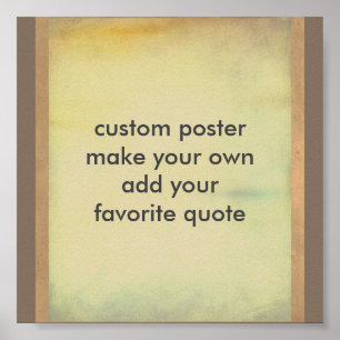 poster personnalisé faire votre propre ajouter vot