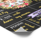 Poster personnalisé Fairy First Birthday (Coin)