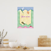 Poster personnalisé Flower Bee (Cuisine)