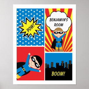 Poster personnalisé Garys Superhero