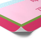 Poster personnalisé Happy Tree/Owls Birth Info (Coin)