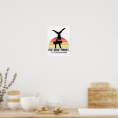 Poster Personnalisé Hommes Gymnastique Manger Sleep Pomme (Cuisine)