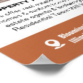 Poster personnalisé immobilier (Coin)