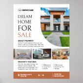 Poster personnalisé immobilier (Devant)