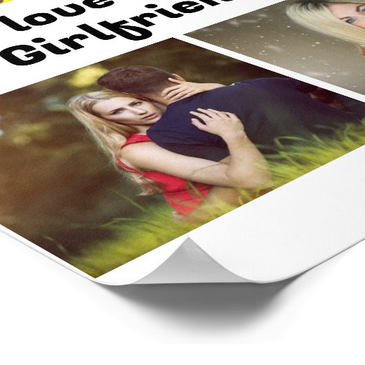 Poster Personnalisé J'aime ma Girami 4 photo (Coin)