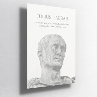 Poster Personnalisé Julius caesar inspiration citation Po