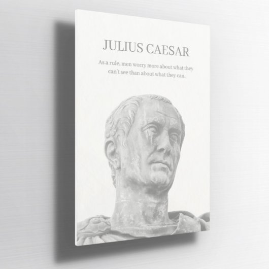Poster Personnalisé Julius caesar inspiration citation Po