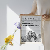 Poster Personnalisé Le BestFriend Times Journaux Unique