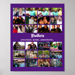 Poster Personnalisé Meilleurs Amis Forever Brothers Photo