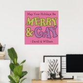 Poster personnalisé Merry & Gay (Bureau à domicile)