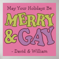Poster personnalisé Merry & Gay