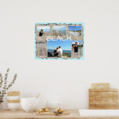 Poster personnalisé multiphoto Plage (Cuisine)