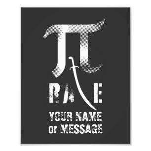 Poster Personnalisé Pi Day Pi Rate