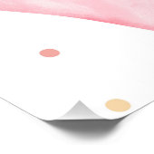 Poster Personnalisé Pink Bow Nom personnalisé (Coin)