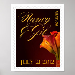 Poster personnalisé pour le mariage